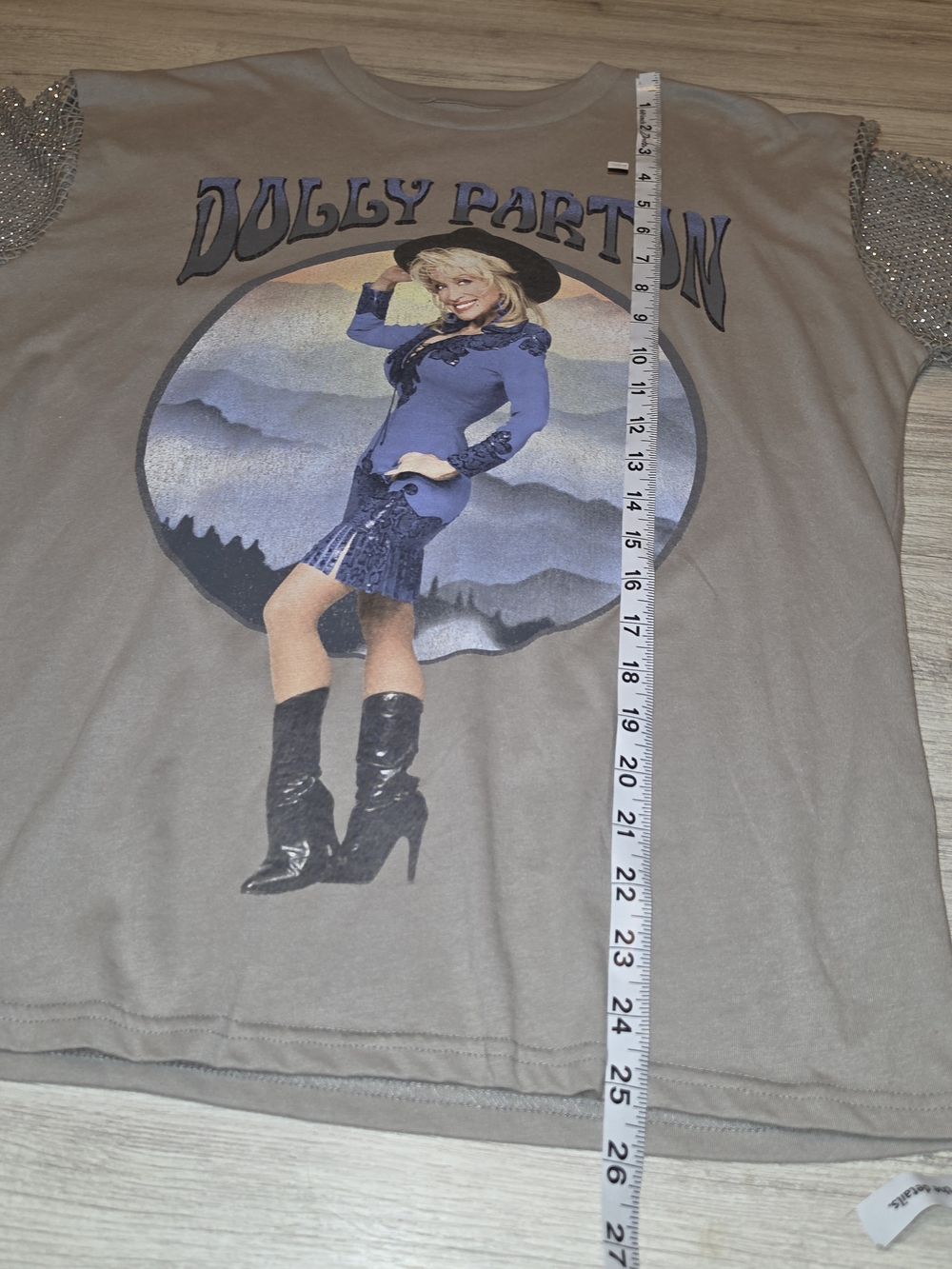 Dolly Registered Trademark Dolly Parton Shirt Women's Gray Size XS C5 - Picture 3 of 6